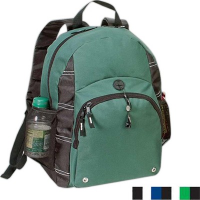 Contemporary Backpack with Zippered Front Pocket