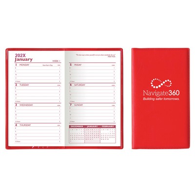 Executive Vinyl Weekly Pocket Planner