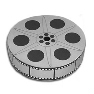 Compressed 3D Film Reel Shape 100% Cotton T-Shirt