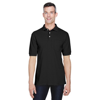 Harriton Men's Easy Blend™ Polo with Pocket