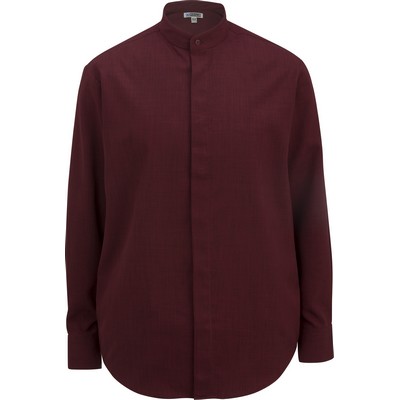 Men's Banded Collar Batiste Shirt