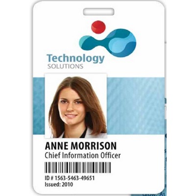 Minneapolis Plastic Name Badge (Standard Size 2-1/8" x 3-3/8", Vertical Orientation)