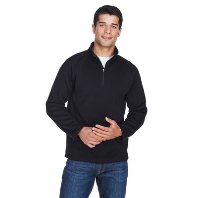 Devon and Jones Adult Bristol Sweater Fleece Quarter-Zip