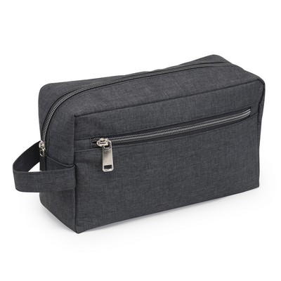 Heathered Two Zipper Toiletry Bag