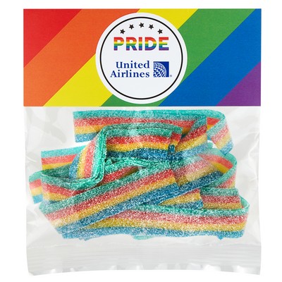 Pride Header Bag - Rainbow Sour Belts - 2Oz.