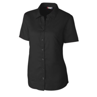 Clique Avesta Stain Resistant Womens Short Sleeve Button Down Shirt