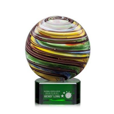 Lunar Award on Green Base - 3½" High