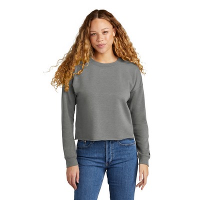 New Era® Ladies Tri-Blend Fleece Crop Crew Shirt