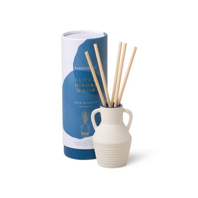 Santorini 4 Fl Oz Diffuser Textured Cream Matte Ceramic Vessel - Cliff & Hi